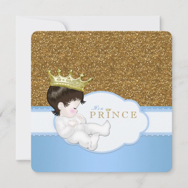 Invitación Baby Shower de Prince (Anverso)