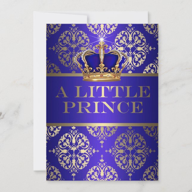 Invitación Baby Shower de Principito (Anverso)