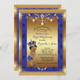 Invitación Baby Shower de Principito Pequeño, azul