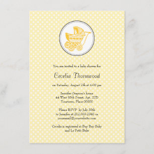 Invitación Baby Shower de programa clásico