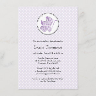 Invitación Baby Shower de programa clásico