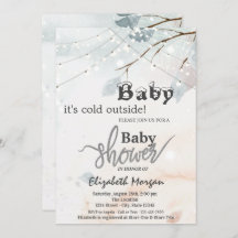 Baby Shower de rama de árbol exterior frío