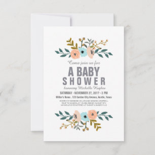 Invitación Baby Shower de Ramo
