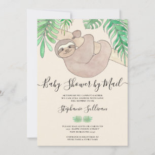 Invitación Baby Shower De Ranura Cuta Por Correo