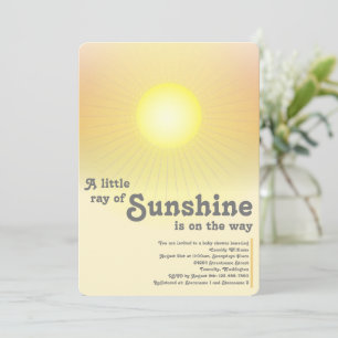 Invitación Baby Shower de Ray of Sunshine Sun