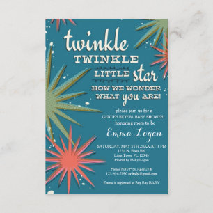 Invitación Baby Shower de revelación de género
