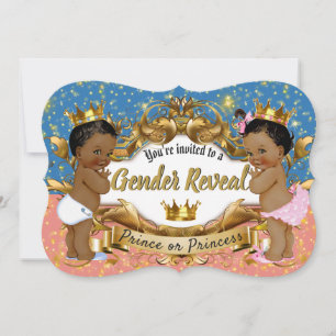 Invitación Baby Shower de revelación de género en África