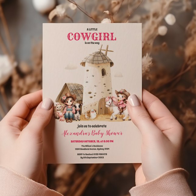 Invitación Baby Shower de Rodeo Rústico Occidental (Subido por el creador)