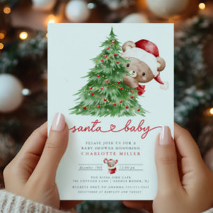 Invitación Baby Shower de Santa