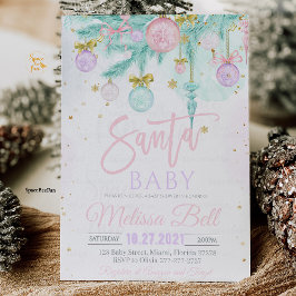 Invitación Baby Shower de Santa Bebé