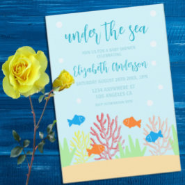 Invitación Baby Shower de Sea Life