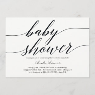 Invitación Baby Shower de secuencia de comandos mo