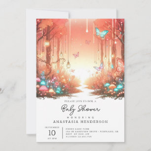 Invitación Baby Shower de selva moderna con encanto