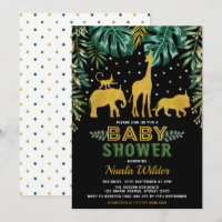 Baby Shower de selva moderna / Safari tropical