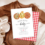 Invitación Baby Shower de Slice Slice Baby Pizza<br><div class="desc">Bienvenido a tu pequeña porción de alegría en el mundo con nuestra deliciosa Invitación Baby Shower de Watercolor Slice Slice Baby Pizza! Estas invitaciones neutrales en género, llenas de capricho y encanto, son perfectas para celebrar la inminente llegada de tu paquete de alegría de una manera divertida y memorable. Con...</div>