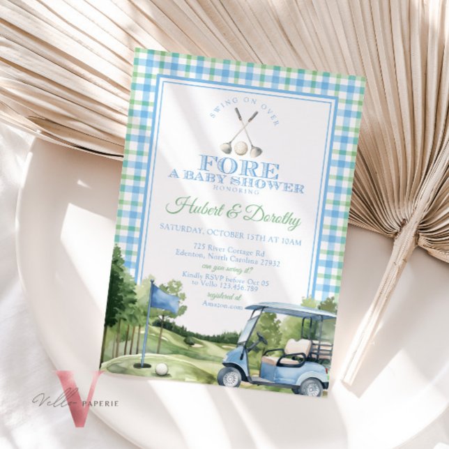 Invitación Baby Shower de Soft Blue Green PAR-TEE  (Subido por el creador)
