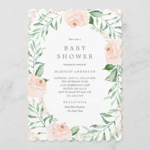 Invitación Baby Shower de Soft Garden Florals