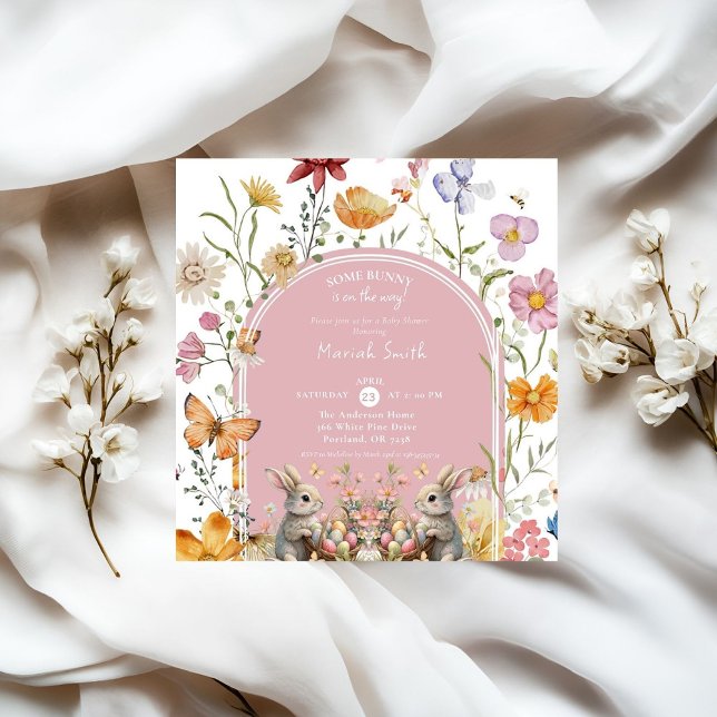 Invitación Baby Shower de Some Bunny Easter Wildflower (Subido por el creador)