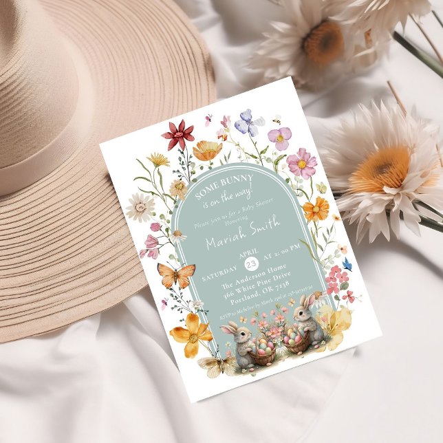 Invitación Baby Shower de Some Bunny Easter Wildflower (Subido por el creador)