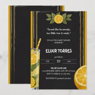 Invitación Baby Shower de soporte de tablero de papel dulce L