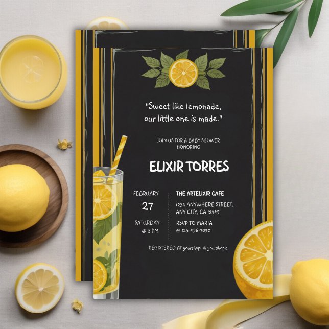 Invitación Baby Shower de soporte de tablero de papel dulce L (Subido por el creador)