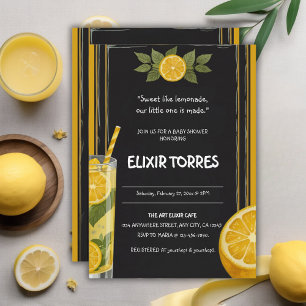Invitación Baby Shower de soporte de tablero de papel dulce L