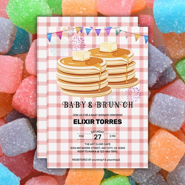 Invitación Baby Shower de Souffle de Baby & Brunch (Subido por el creador)