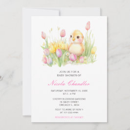 Invitación Baby Shower de Spring Chick