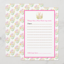 Invitación Baby Shower de Spring Rabbit