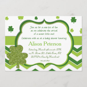 Invitación Baby Shower de St. Patrick