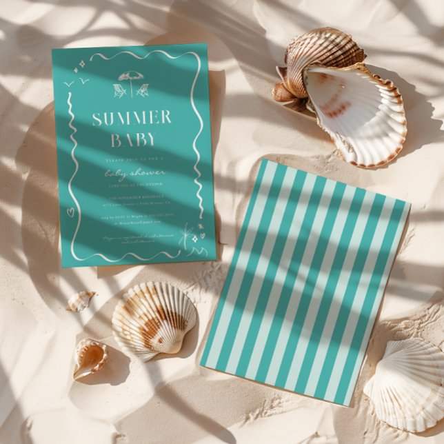 Invitación Baby Shower de Summer Beach (Subido por el creador)