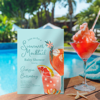Invitación Baby Shower de Summer Mocktails