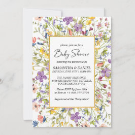 Invitación Baby Shower de Summer Wildflower Meadow