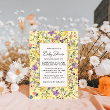 Baby Shower de Summer Wildflower Meadow