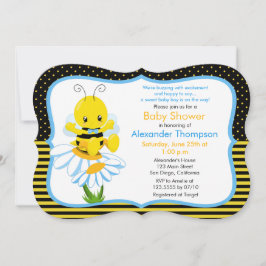 Invitación Baby Shower de Sweet Baby Bee Boy