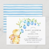 Invitación Baby Shower de Sweet Baby Boy Bunny