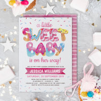Invitación Baby Shower de Sweet Candyland Sprinkle