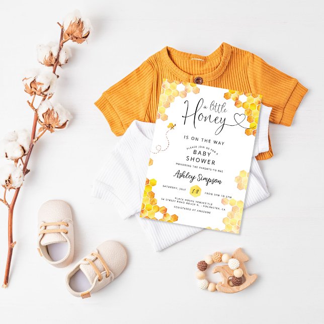 Invitación Baby Shower de Sweet Little Honey Bee (Subido por el creador)