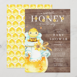 Invitación Baby Shower de Sweet Little Honey Bee