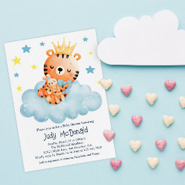 Invitación Baby Shower de tigre pequeño