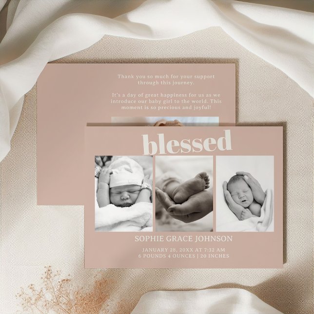 Invitación Baby Shower de tipografía de arenisca r (Subido por el creador)