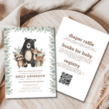 Baby Shower de todos los animales del bosque de Wo