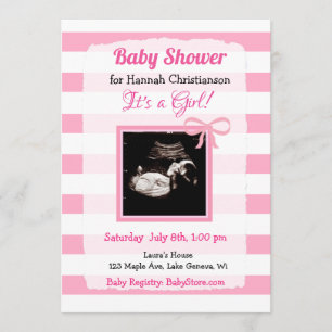 Invitación Baby Shower de ultrasonido personalizado