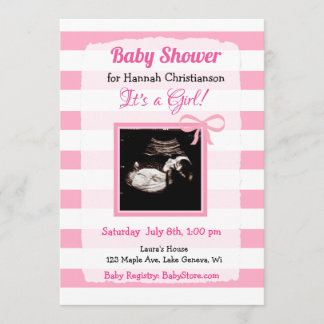 Invitación Baby Shower de ultrasonido personalizado