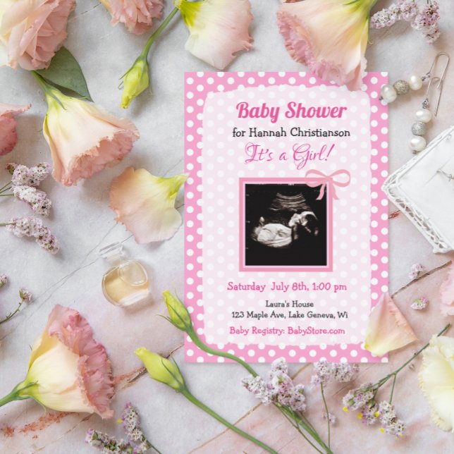 Invitación Baby Shower de ultrasonido personalizado (Subido por el creador)
