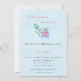 Invitación Baby Shower de un niño pequeño