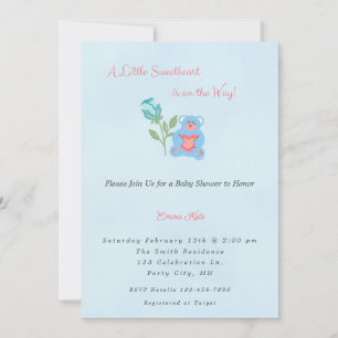 Invitación Baby Shower de un niño pequeño
