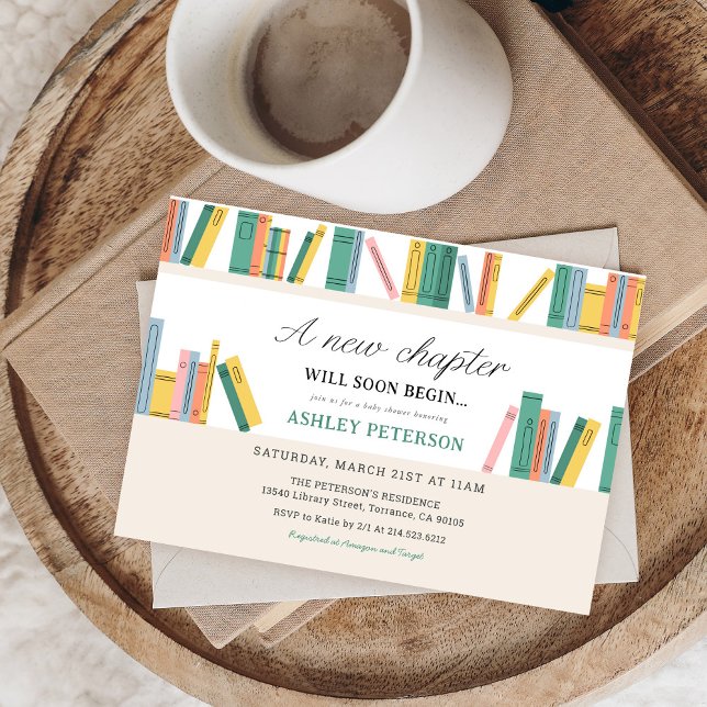 Invitación Baby Shower de un nuevo libro de historietas de ca (Subido por el creador)