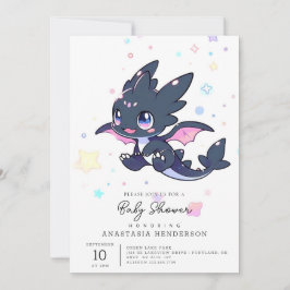 Invitación Baby Shower de un pequeño dragón