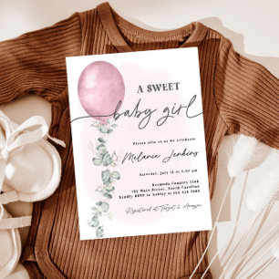 Invitación Baby Shower de una niña dulce